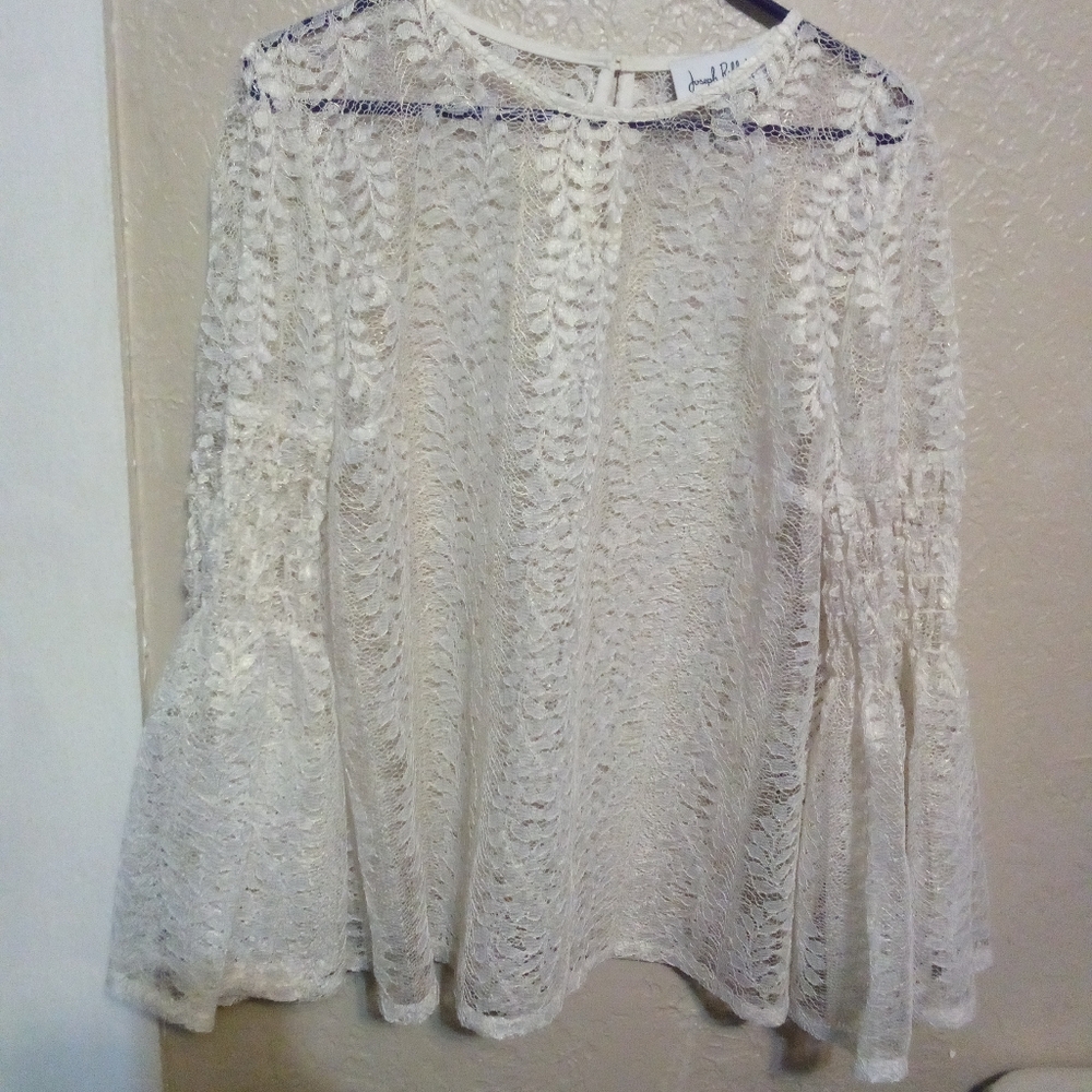 Joseph Ribkoff antique style lace blouse